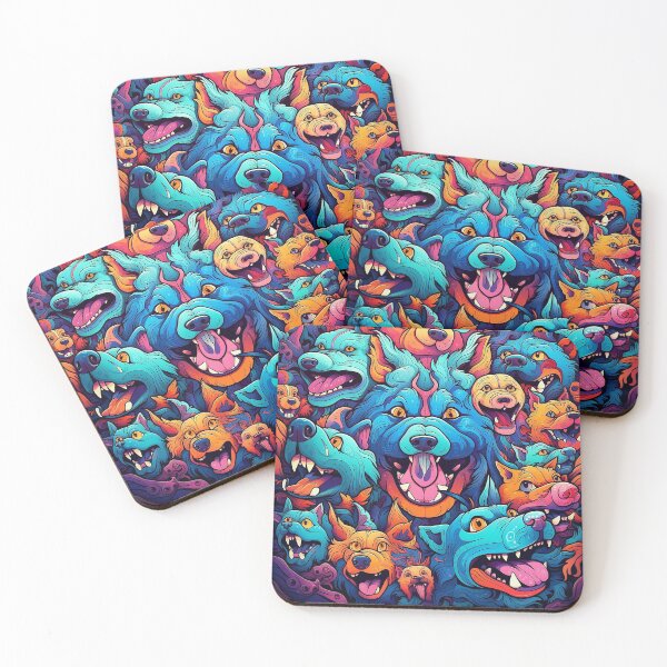 Item preview, Abstract Graffiti Dogs Pattern designed and sold by Desfix.