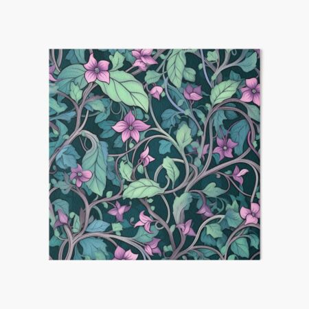 Sweet Pea Creepy Vines Art Board Print
