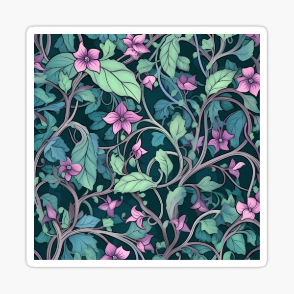Sweet Pea Creepy Vines Sticker