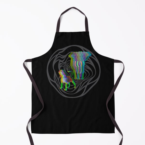 Item preview, Elephant and dog psychedelic designed and sold by brodaart.