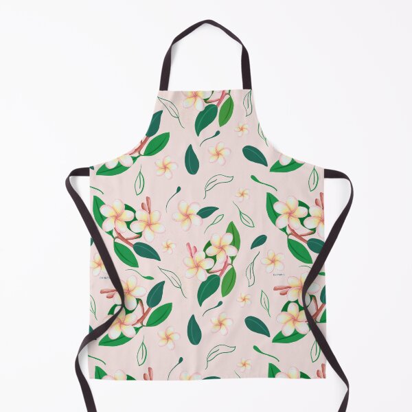 Item preview, Frangipani Patter, Pink Background designed and sold by ohmimii.