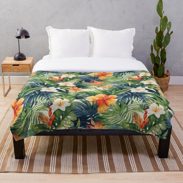 Item preview, Tropical Oasis Fresh Colourful Tropical Seamless Pattern designed and sold by SeamlessGuru.