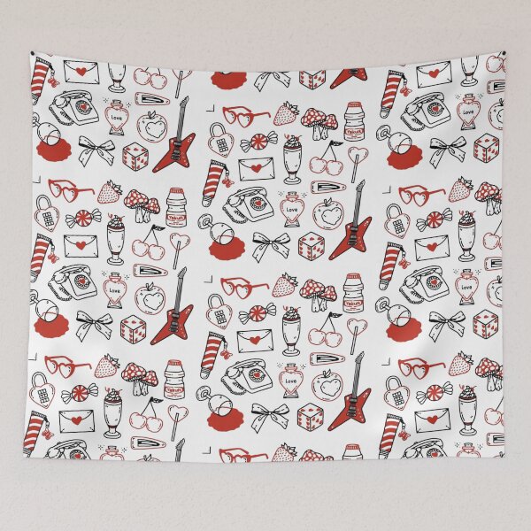 Item preview, y2k telephone lipbalm bird floral cactus tattoo flash sheet design traditional designed and sold by LucyfromMilol.