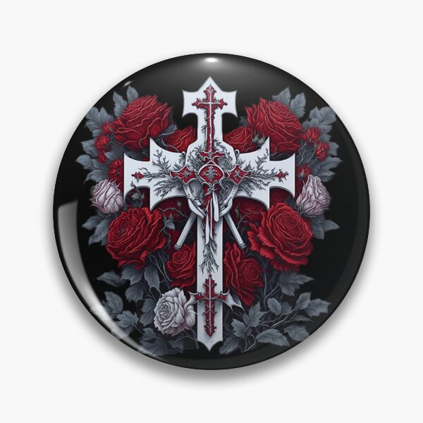 Item preview, Celtic Cross with Red Roses designed and sold by ttntt.