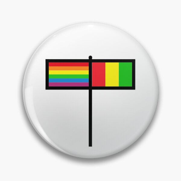 Artikelvorschau, Regenbogen und guineische Flagge entworfen und verkauft von gayflaglover.
