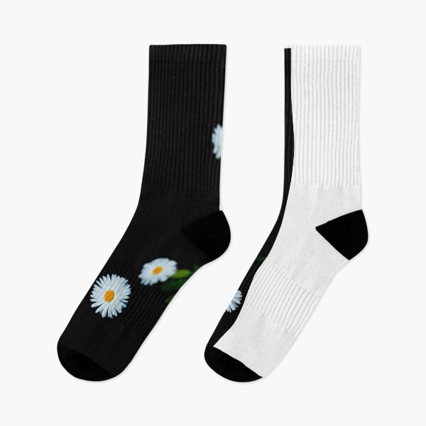Item preview, White chamomiles on black background designed and sold by olena2552.