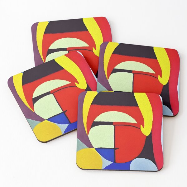 Item preview, Woman,;s Face with Red, Yellow, and Blue designed and sold by The Bubble 1307.