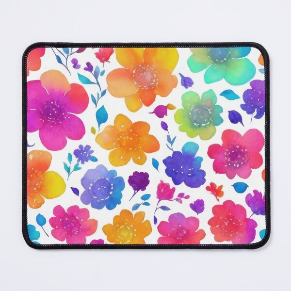 Item preview, Watercolor flowers pattern designed and sold by ZenDoodle.