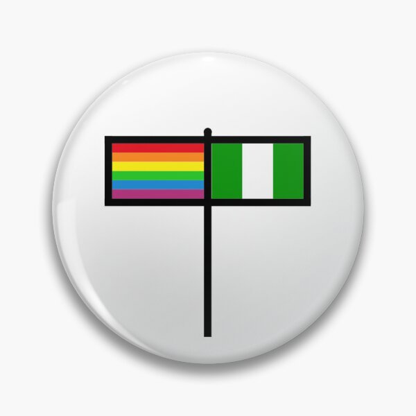 Item preview, Rainbow and Nigerian Flag designed and sold by gayflaglover.