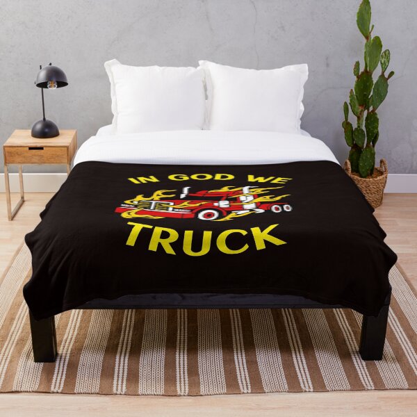 Item preview, Trucker in Flames In God We Truck RY  designed and sold by TeamsterLife.