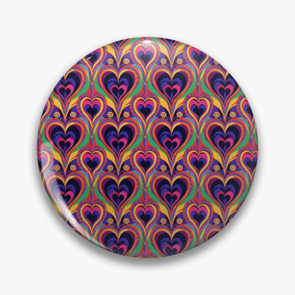 Item preview, Colorful DMT Trippy Heart Pattern designed and sold by Aaron2610.