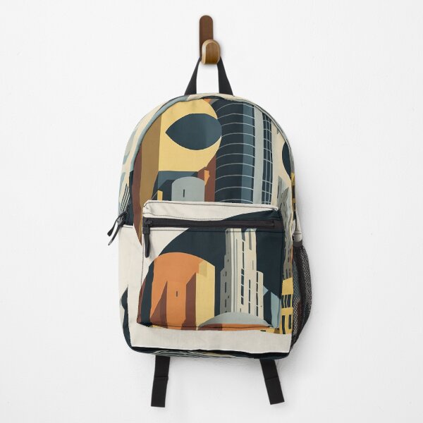 Item preview, Circular futuristic city | geometric buildings designed and sold by Phoenix-Textile.