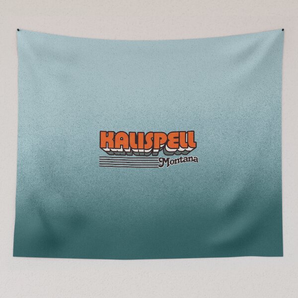 Item preview, Kalispell, Montana | Retro Stripes designed and sold by retroready.