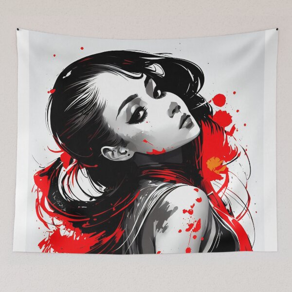 Item preview, Akari (Red Splash Collection) designed and sold by Nustudios.