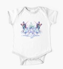 Zwei Aquarell Dinocorns Baby Body Kurzarm