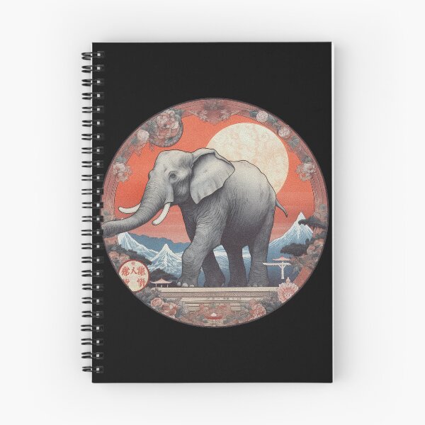 Item preview, Vintage Elephant in the Mountain designed and sold by Happy Mood Design.