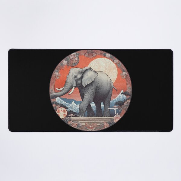 Item preview, Vintage Elephant in the Mountain designed and sold by Happy Mood Design.