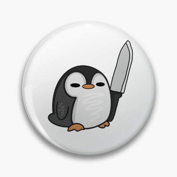 Item preview, Killer penguin with knife designed and sold by netti-betti.