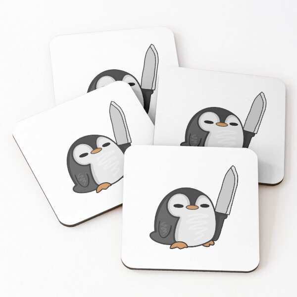 Item preview, Killer penguin with knife designed and sold by netti-betti.