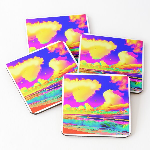 Item preview, Psychedelic Beach Pop Art Landscape designed and sold by LaRoach Digital Arts.