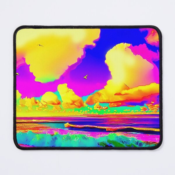 Item preview, Psychedelic Beach Pop Art Landscape designed and sold by LaRoach Digital Arts.