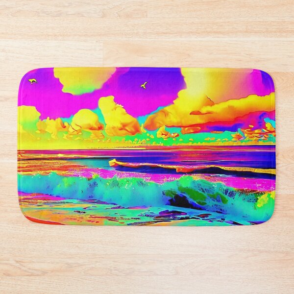 Item preview, Psychedelic Beach Pop Art Landscape designed and sold by LaRoach Digital Arts.