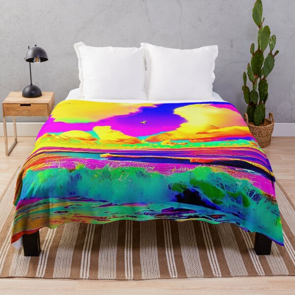 Item preview, Psychedelic Beach Pop Art Landscape designed and sold by LaRoach Digital Arts.