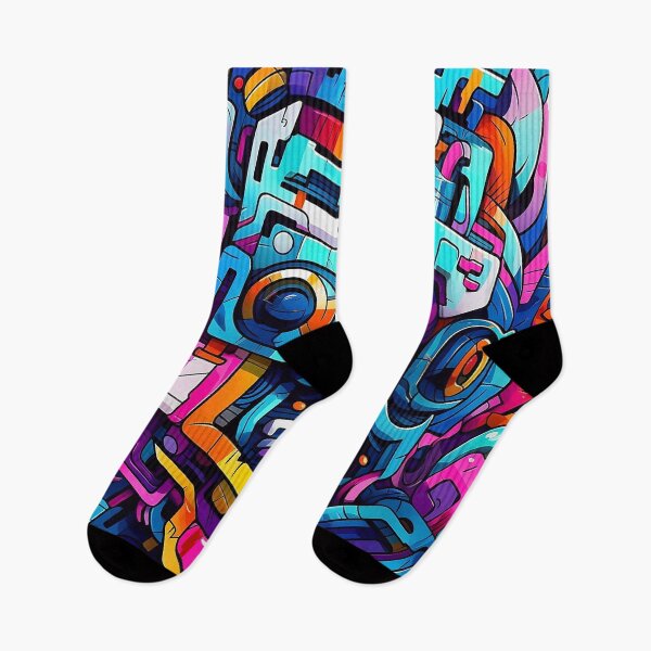 Item preview, Abstract Graffiti Mecha Doodle designed and sold by Desfix.