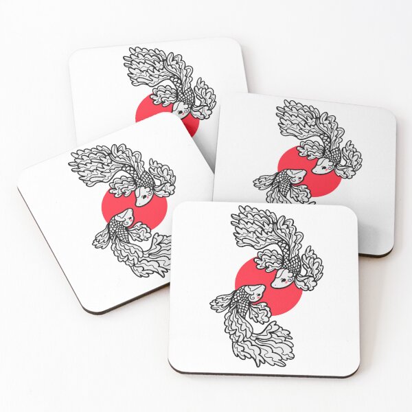 Item preview, Koi Carp Japanese Art Fish Yin Yang designed and sold by LuminOrb.