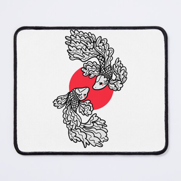 Item preview, Koi Carp Japanese Art Fish Yin Yang designed and sold by LuminOrb.