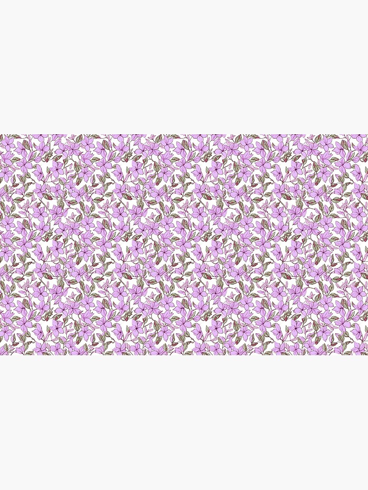 Discover Pink Lilac Pattern on a White Background 1 Coffee Mug