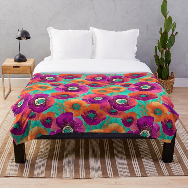 Item preview, Colorful Bold Poppies Garden. Watercolor Floral Surface Seamless Pattern Art. designed and sold by LotusBlanc.