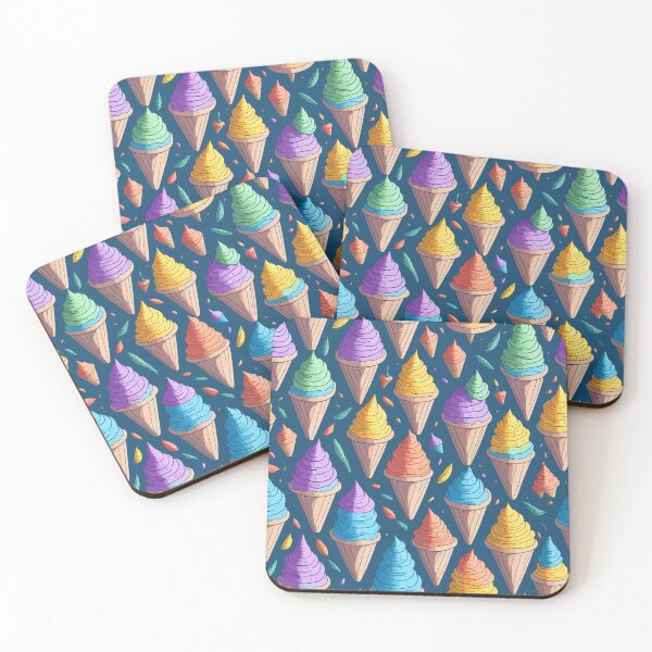 Item preview, Summer Ice Cream Cones Colorful Pattern  designed and sold by Zazizu.