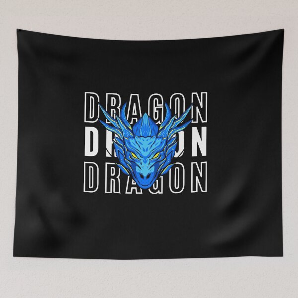 Item preview, Dragón azul - arte de fantasía designed and sold by brodaart.