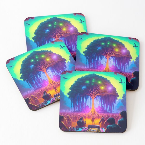 Item preview, GATHERING TREE OF LIFE IN THE AMAZON JUNGLE designed and sold by Transelasticart.