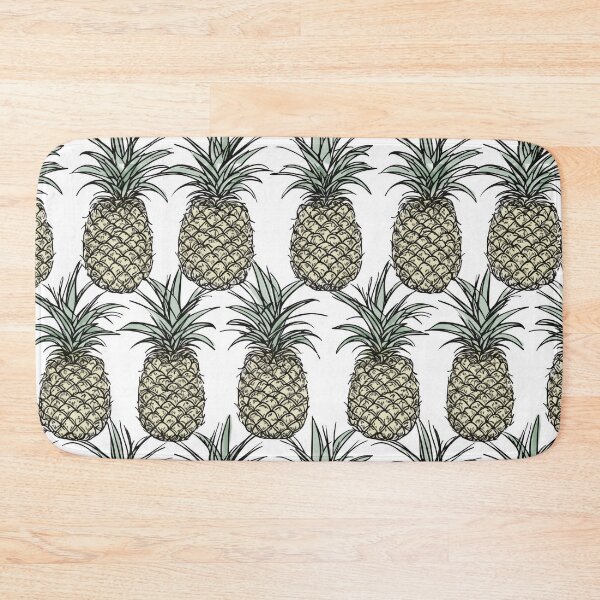 Item preview, Juicy Pineapple for Summer and Yumminess Pineapple Colored Line Art Pattern designed and sold by EmilyFNM3D.
