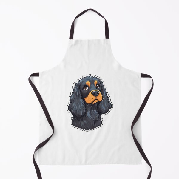 Item preview, Cute Cuddly Cartoon Black and Tan Cocker Spaniel Design for Dog Lovers designed and sold by Stickerpets.
