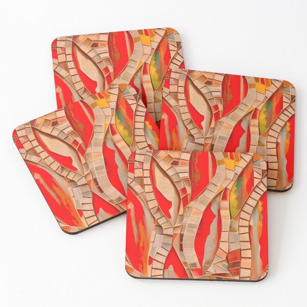 Item preview, Coral Abstract Mosaic designed and sold by Dana Roper.