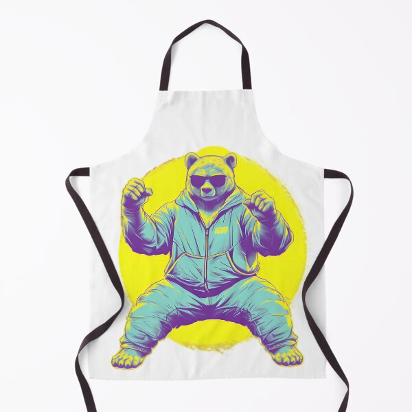 Item preview, Vaporwave Karate Bear in Jacket and Shades designed and sold by photofundz.