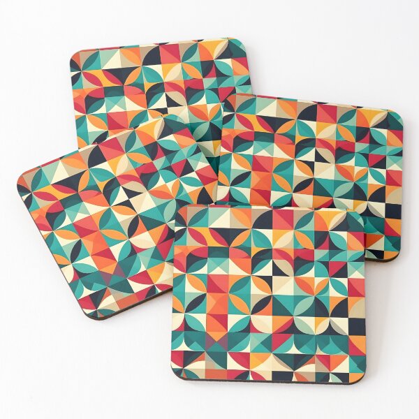 Item preview, Vintage Geometric Colorful Pattern designed and sold by brindled.