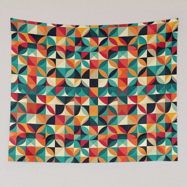Item preview, Vintage Geometric Colorful Pattern designed and sold by brindled.