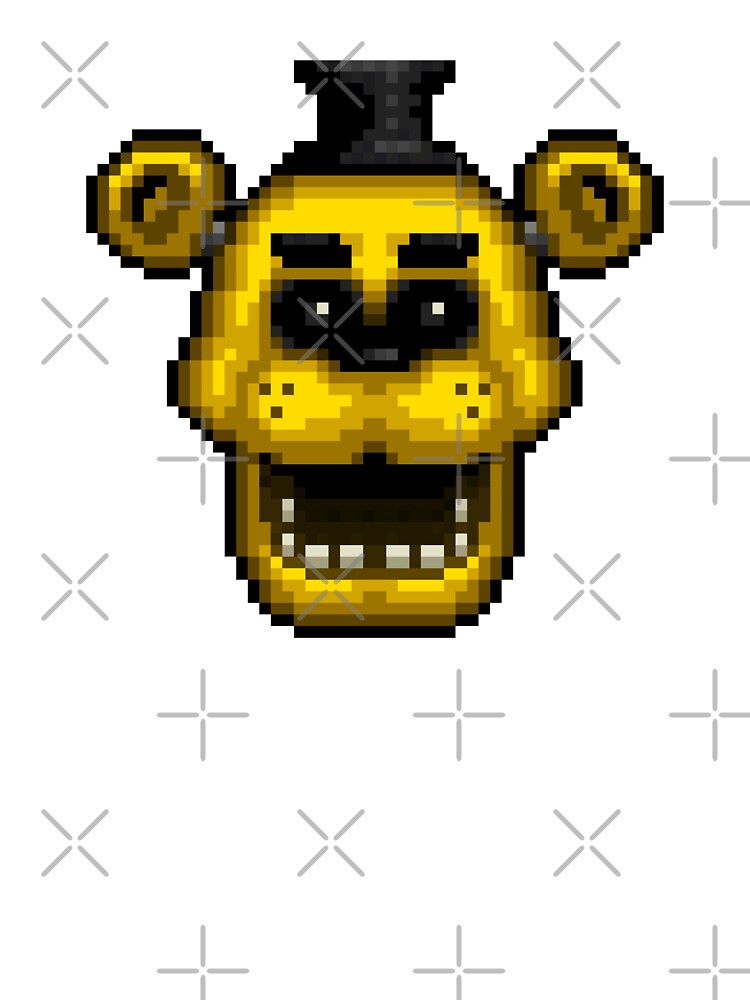 Fnaf 1 golden freddy pixel art