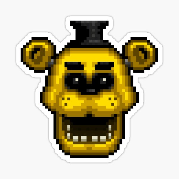 Fnaf 1 golden freddy pixel art