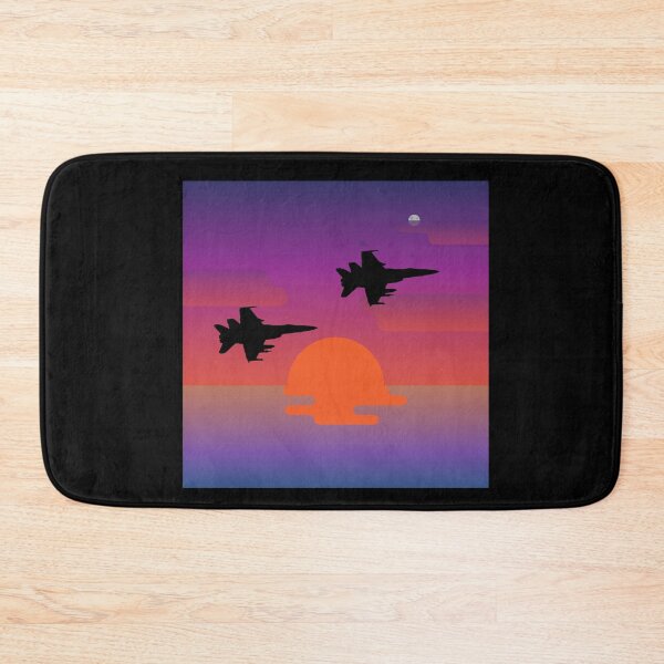 Item preview, purple sunset planes square designed and sold by LannisterOnMars.
