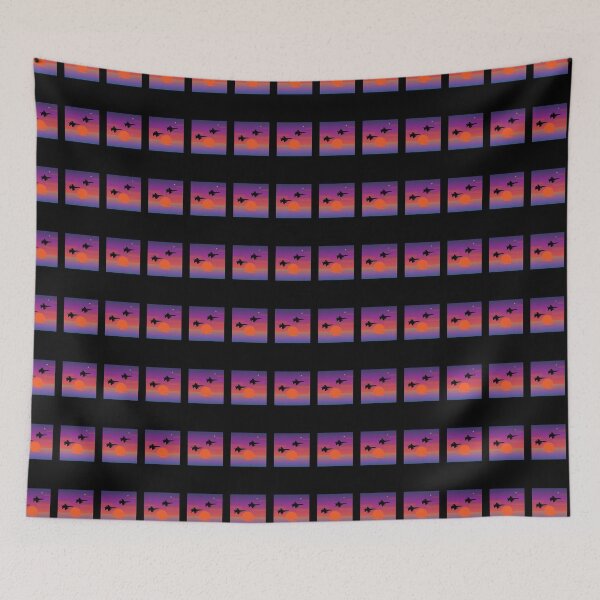 Item preview, purple sunset planes square designed and sold by LannisterOnMars.