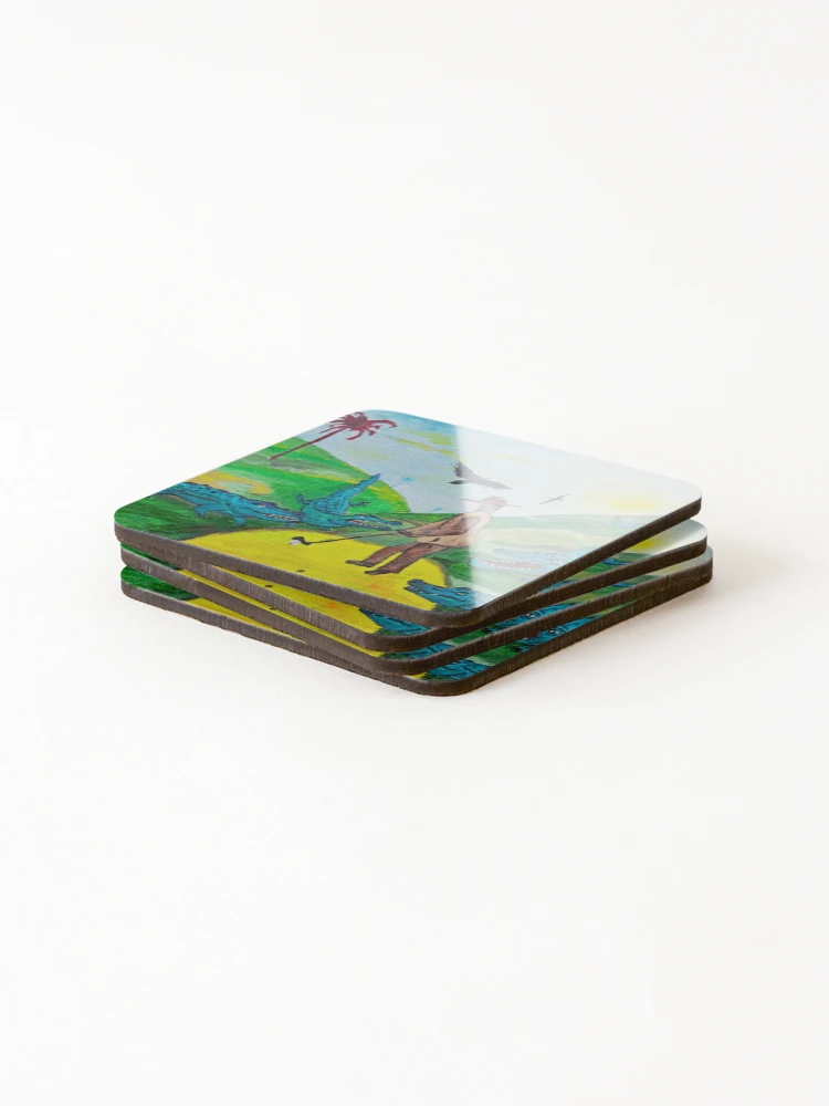 Thumbnail 4 of 5, Coasters (Set of 4), Gator Time  designed and sold by RudyYoder.