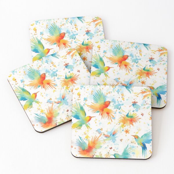 Item preview, Birds in Bloom: A Gorgeous Watercolor Pattern of Avian Beauties designed and sold by SeamlessGuru.
