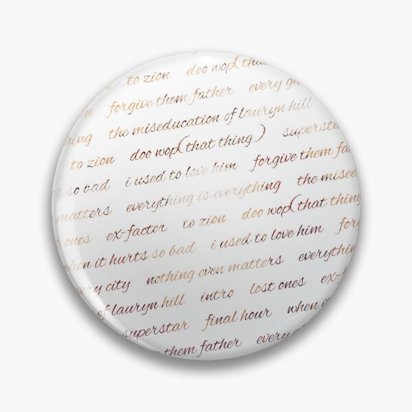 Item preview, Miseducation Of Lauryn Hill Songs designed and sold by ericchingdrums.