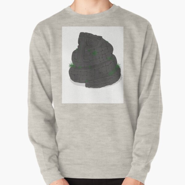 snake,stone,old,moss,aztec,rock,history,god,beast,south america,amazon,pyramids,ancient history Pullover Sweatshirt