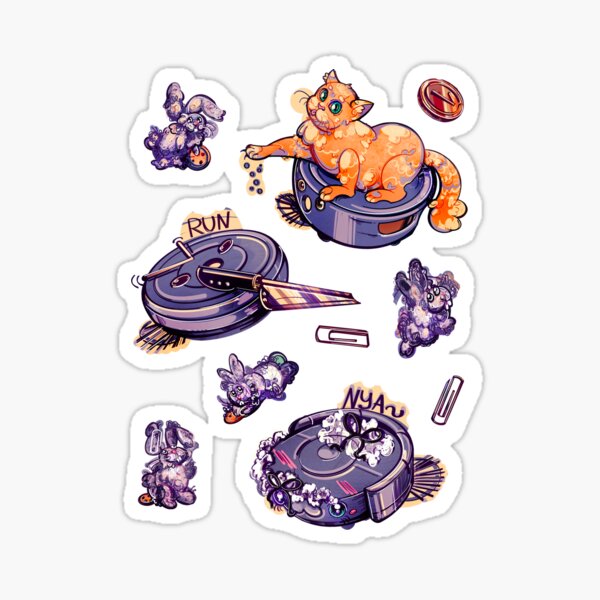 Item preview, Robot Vacuum Cleaner Sticker Pack designed and sold by RedactedAlex.